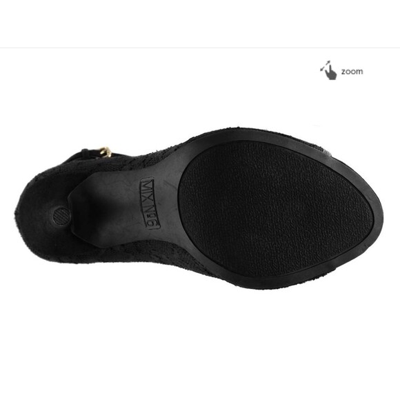 Mix No 6 black Muse Pumps / Heels / Peep toe / shoe - Picture 11 of 11